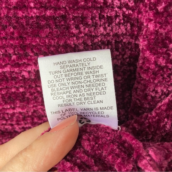 Pink Rose Super Soft Comfy Turtleneck Sweater Deep Pink Women’s Medium - Picture 11 of 11